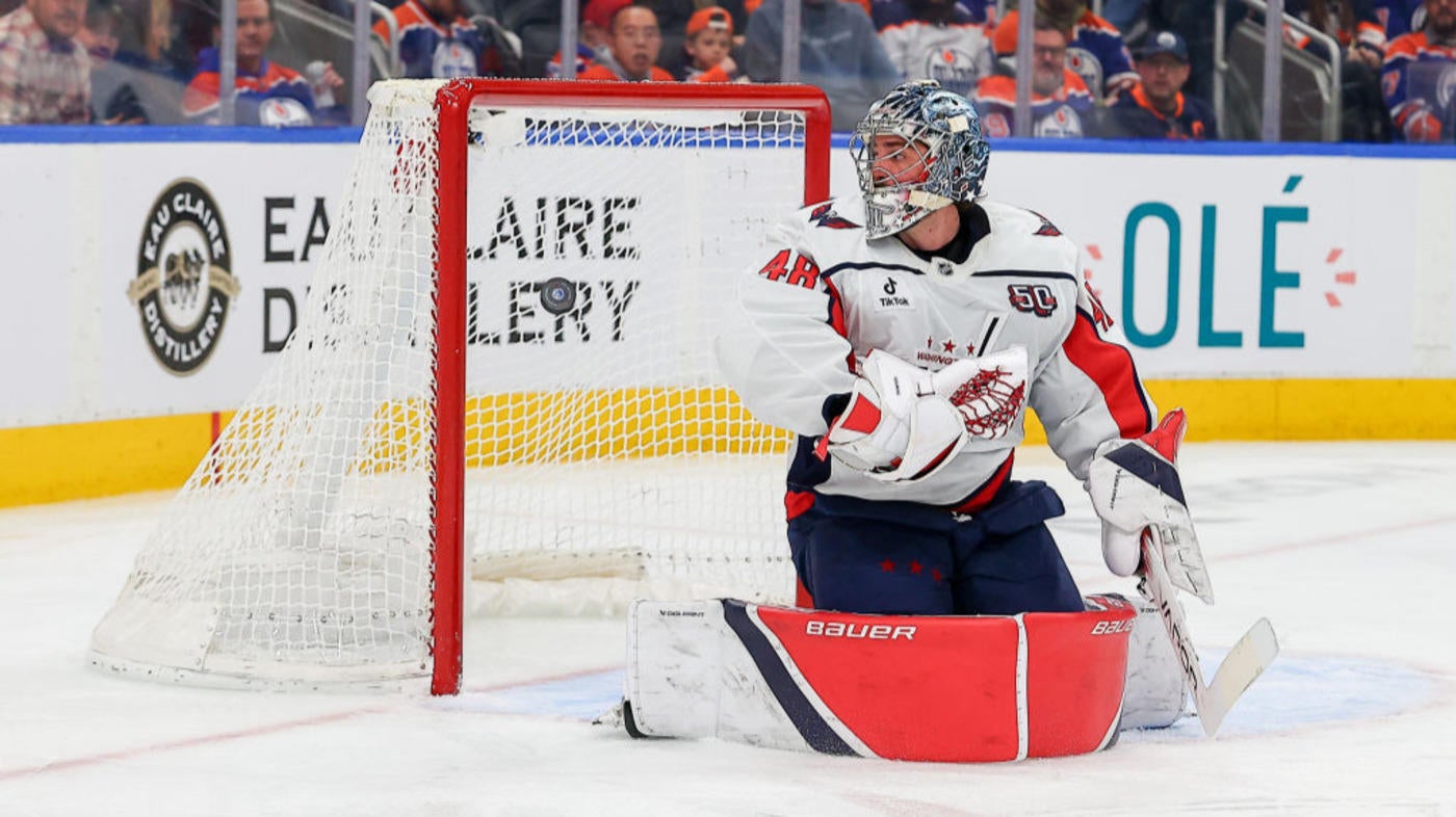 Capitals' Logan Thompson incensed after nachos thrown onto ice by fan leads to Oilers goal