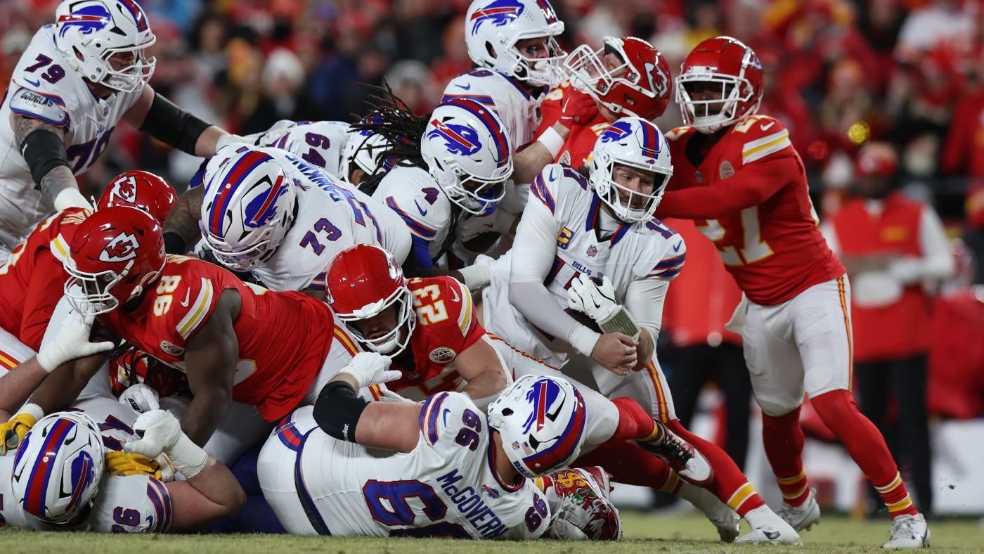 Bills' Sean McDermott addresses referee's spot on controversial fourth-down stop from Chiefs that changed game