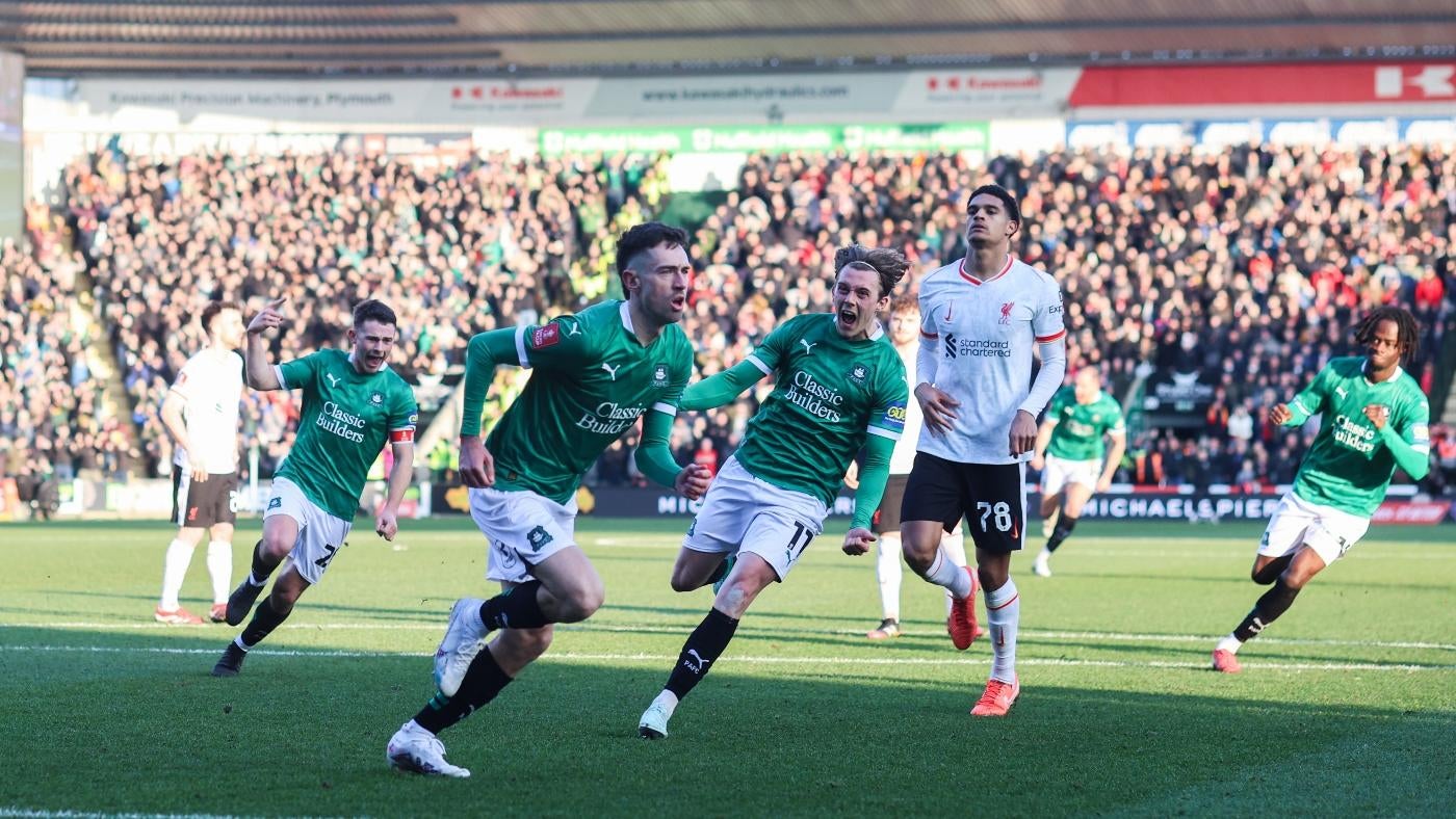 Plymouth Argyle shock Liverpool in FA Cup in one of the competition's biggest upsets of all time