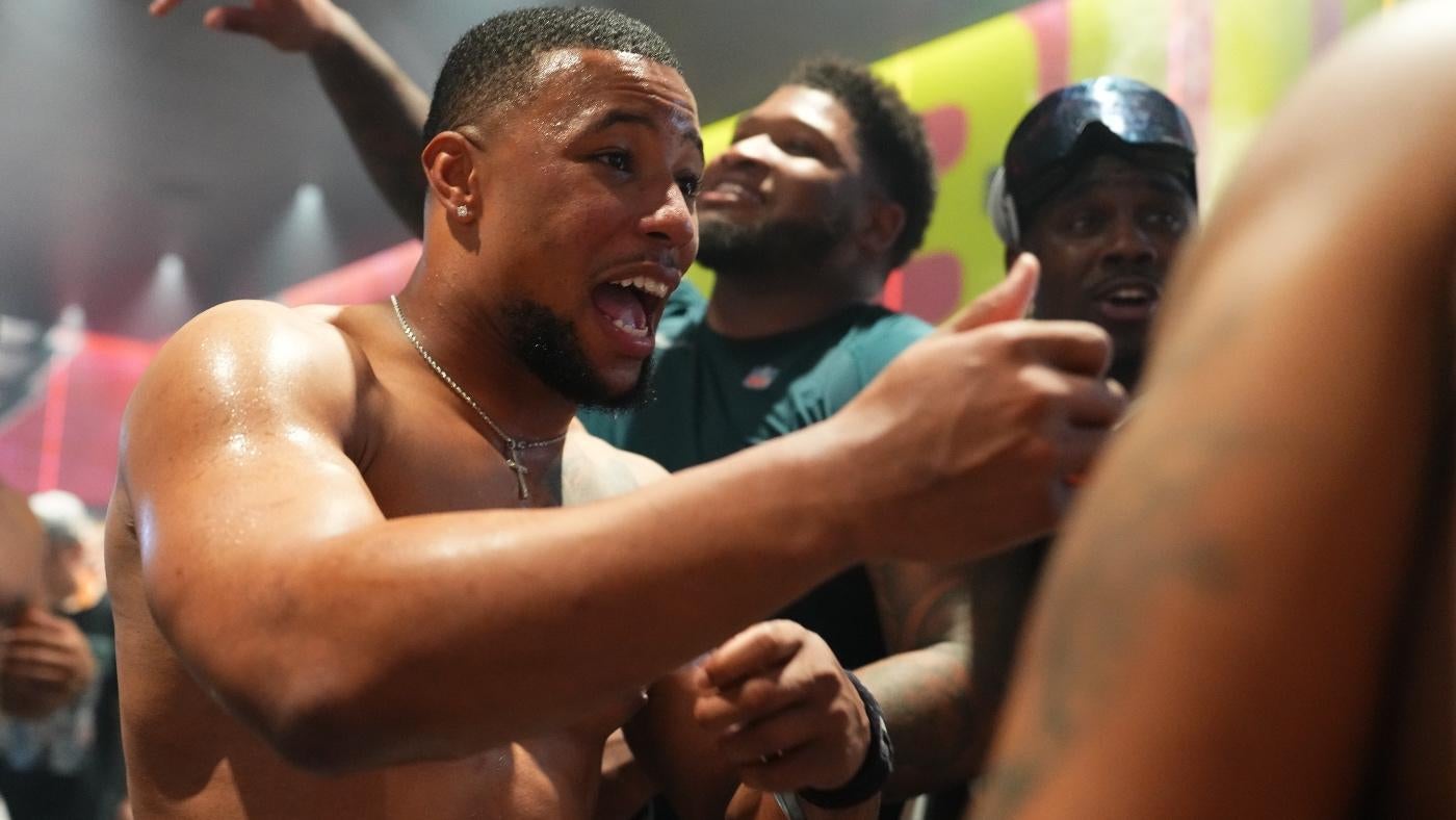 Eagles' Saquon Barkley credits Penn State career for his beer-shotgunning ability: 'I had my party days'