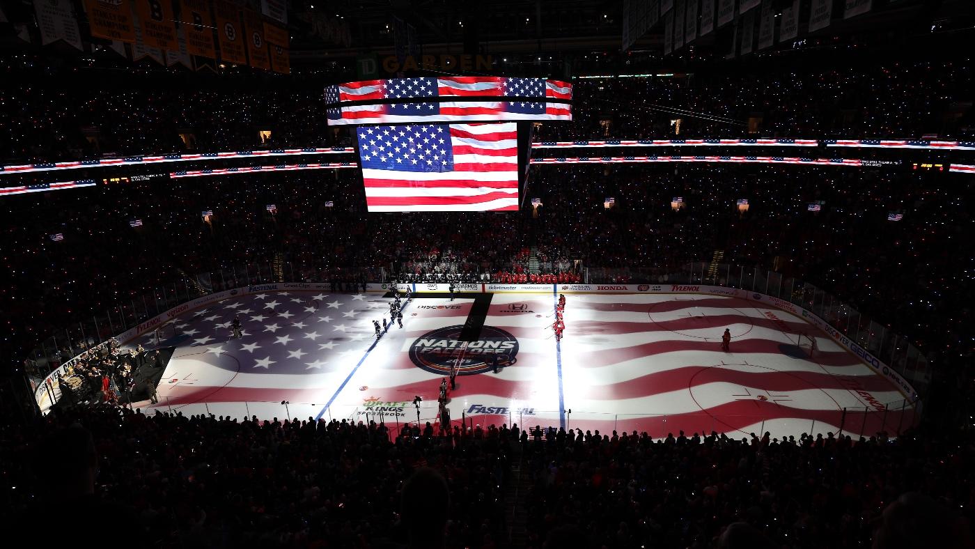 WATCH: Mike Eruzione wears Johnny Gaudreau jersey in electric USA vs. Canada pregame atmosphere