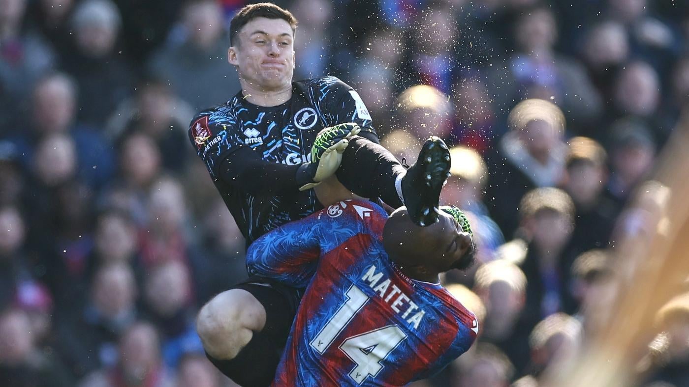 Crystal Palace's Jean-Philippe Mateta conscious following horror tackle to head in FA Cup clash vs. Millwall