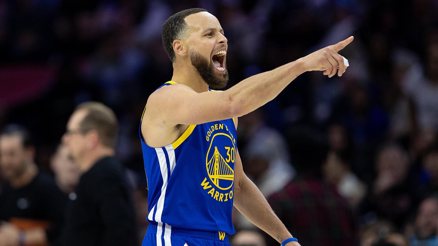 WATCH: Stephen Curry dunks for first time in six years, but Warriors miss Jimmy Butler in loss to 76ers