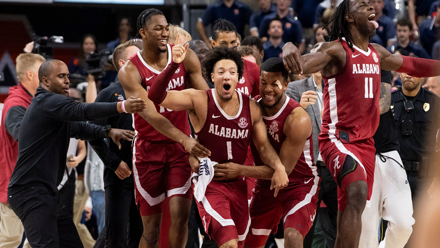 WATCH: Alabama tops Auburn in thrilling overtime game as Mark Sears floater beats the buzzer