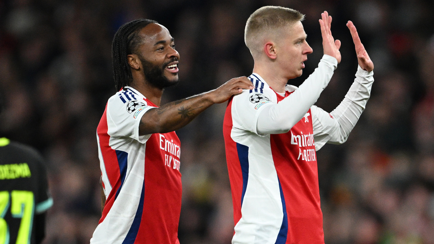 Arsenal into Champions League quarterfinals as Raheem Sterling and Oleksander Zinchenko get rare time to shine