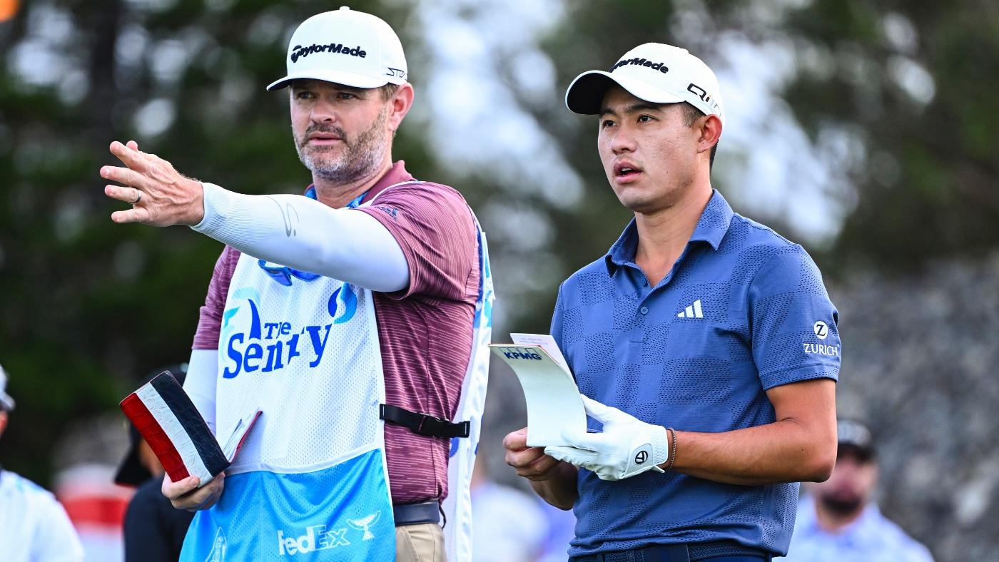 WATCH: Collin Morikawa's caddy, JJ Jakovac, hits hole-in-one at TPC Sawgrass