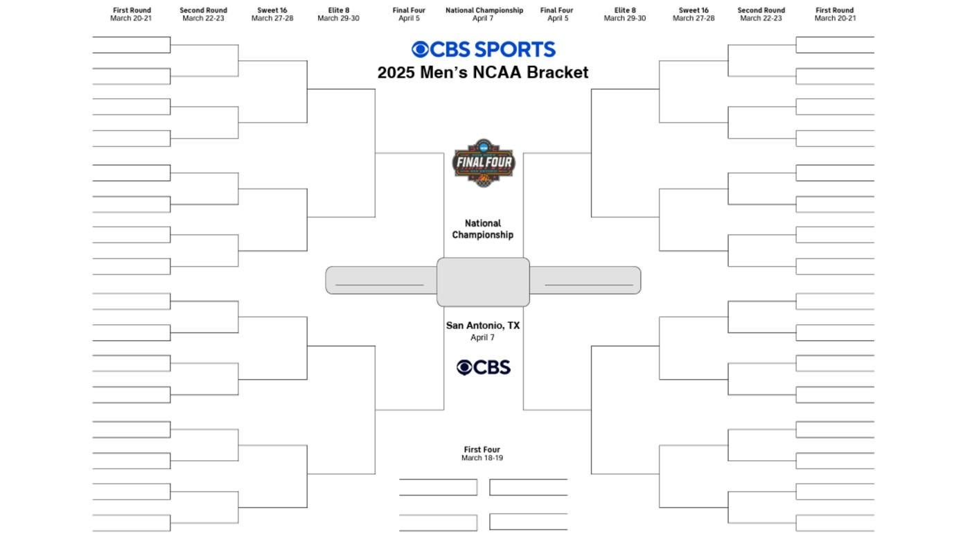 NCAA bracket 2025: Printable March Madness bracket, tournament seeds to be set on Selection Sunday