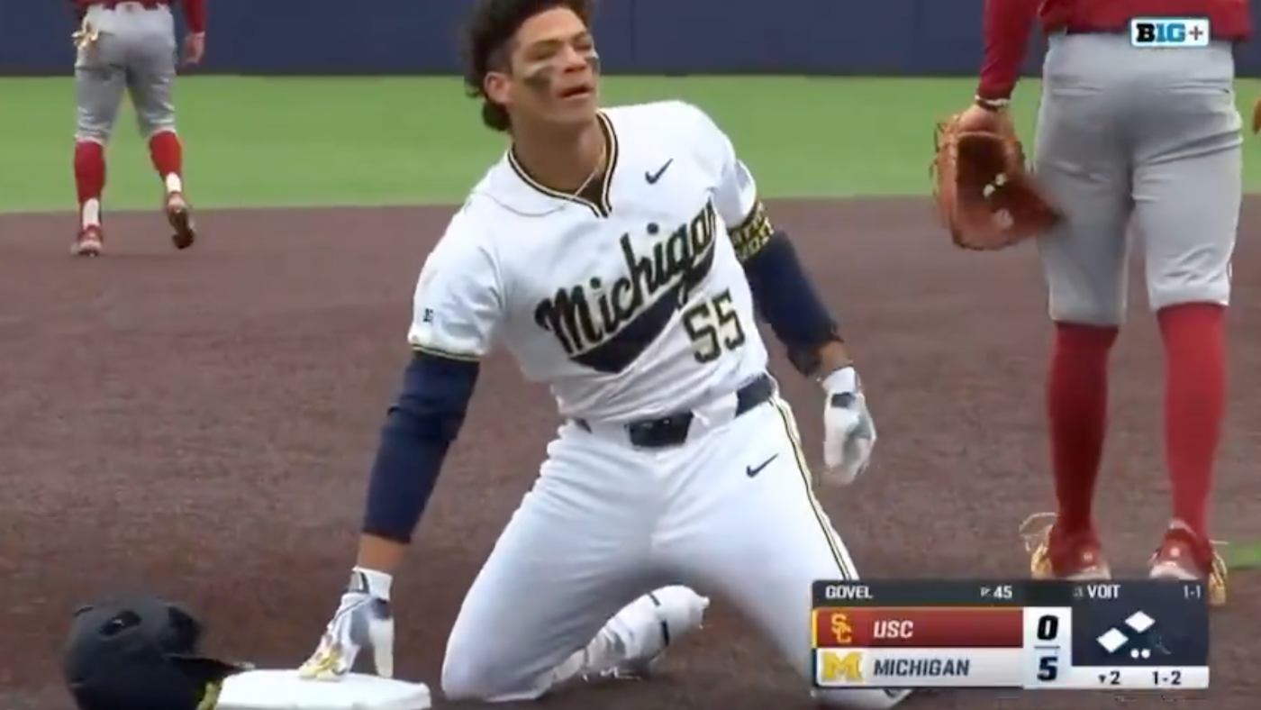 Michigan baseball player apologizes after cocaine-inspired celebration following triple