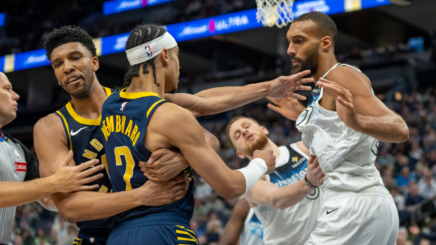 Rudy Gobert, Andrew Nembhard ejected after third quarter scuffle as Pacers snap Timberwolves' winning streak