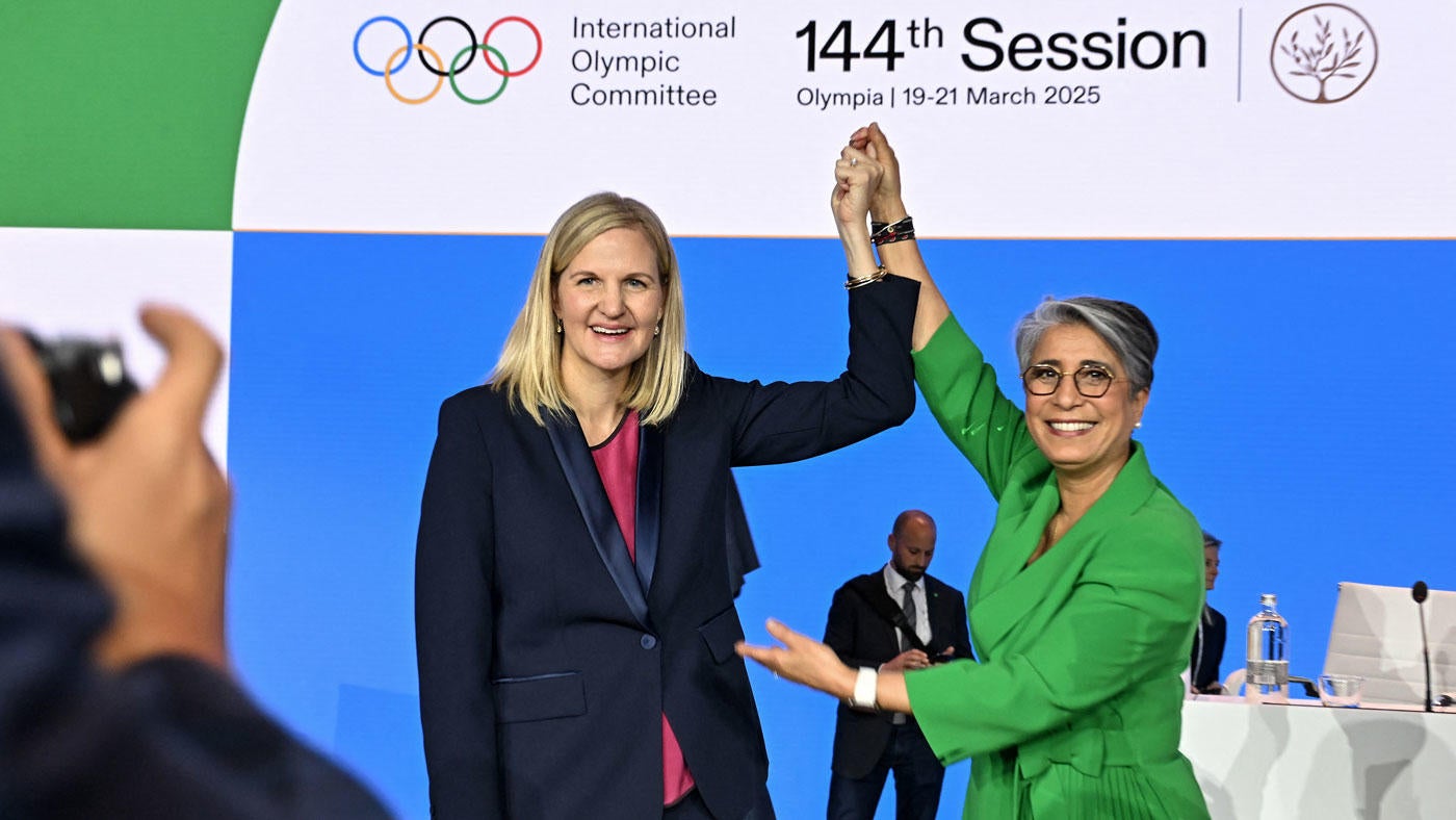 IOC elects first woman president as Kirsty Coventry takes over for outgoing leader Thomas Bach