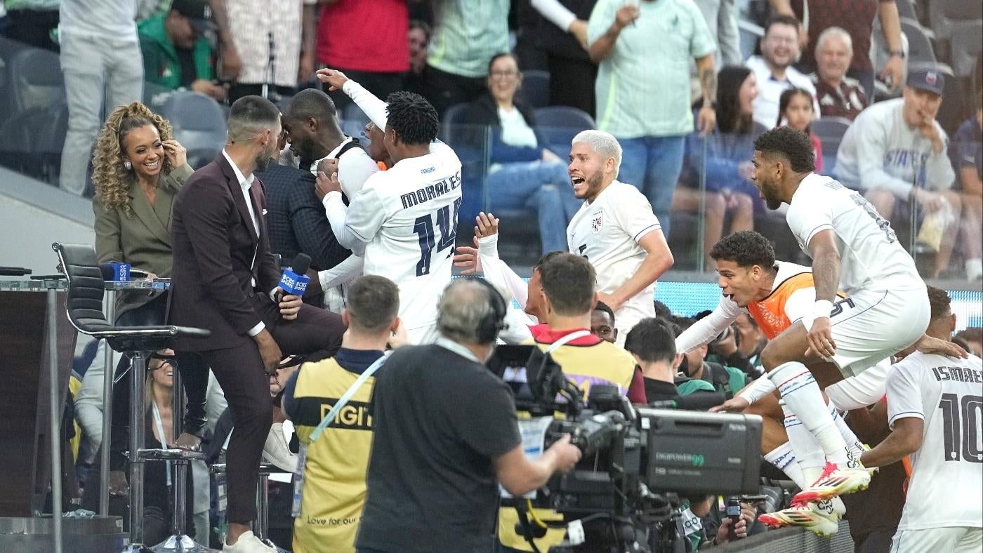 WATCH: Panama celebrate with CBS Sports' Thierry Henry after shocking USMNT at Concacaf Nations League