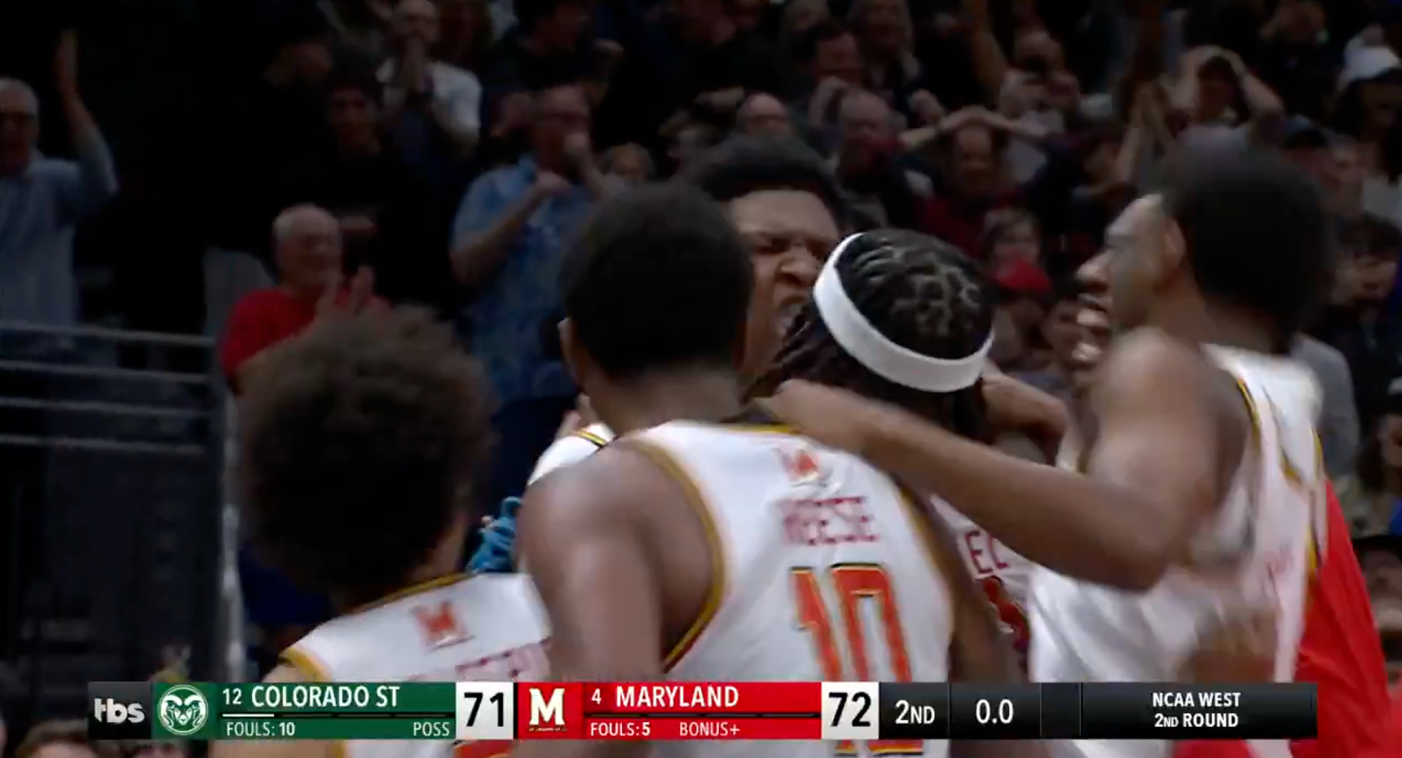 WATCH: Maryland star Derik Queen banks in first buzzer-beater of March Madness 2025 to advance to Sweet 16