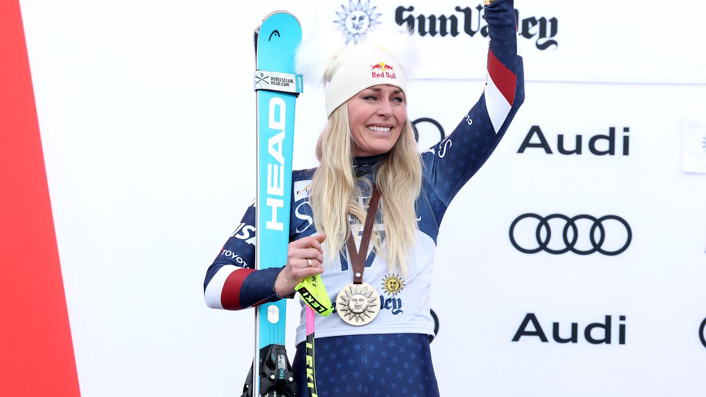 Lindsey Vonn becomes oldest woman to medal in a World Cup race after coming out of retirement