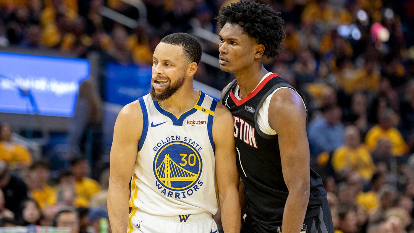
                        Amen Thompson is making Stephen Curry's life miserable, and Rockets are not backing down vs. Warriors
                    