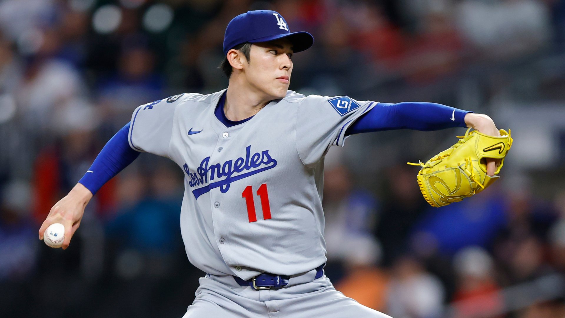 
                        Dodgers' Roki Sasaki earns first MLB win in blowout victory vs. Braves
                    