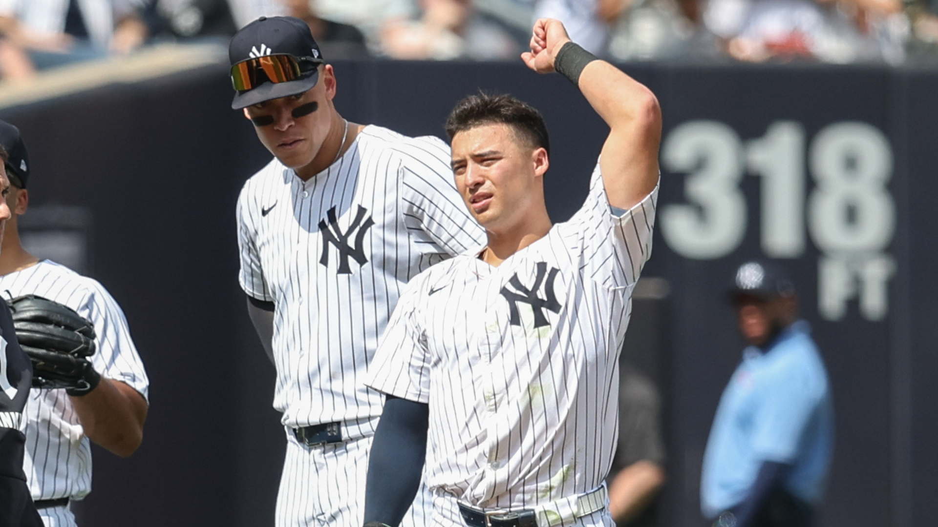 Anthony Volpe injury update: Yankees get ‘good news’ after shoulder scare, shortstop considered day-to-day
