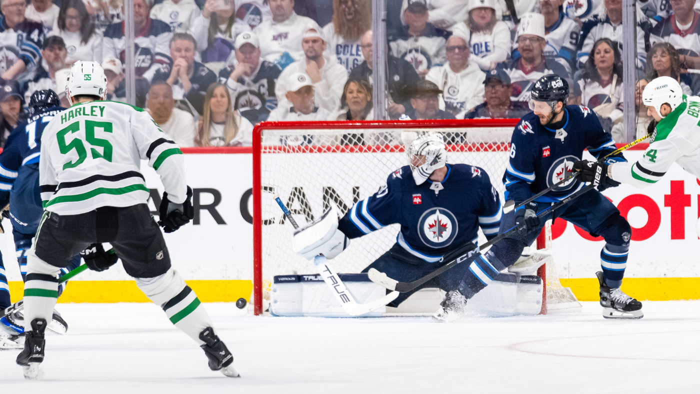 
                        NHL Playoffs 2025: Connor Hellebuyck, Brad Marchand among 3 Stars of the Night
                    