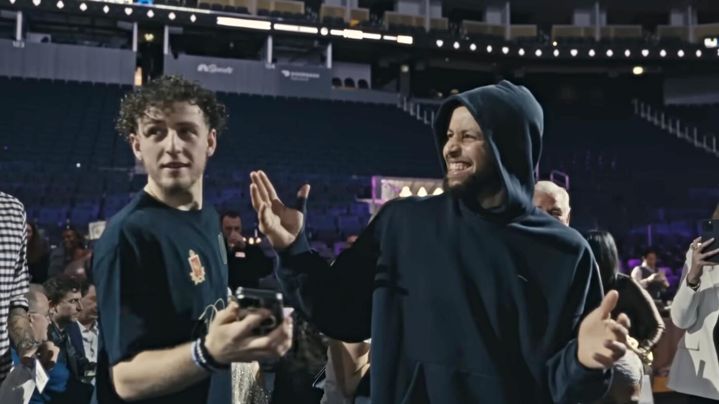 Incredible video shows Stephen Curry and Warriors' stunned reaction to Lakers trade for Luka Dončić