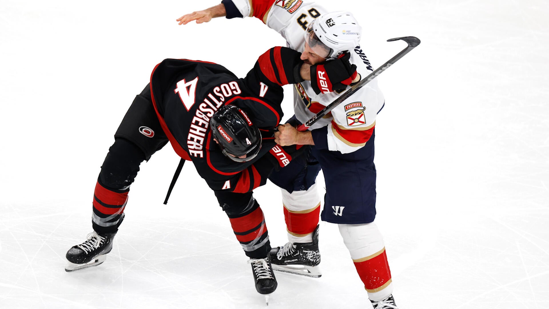Brad Marchand, Shayne Gostisbehere Scrap In Game 1