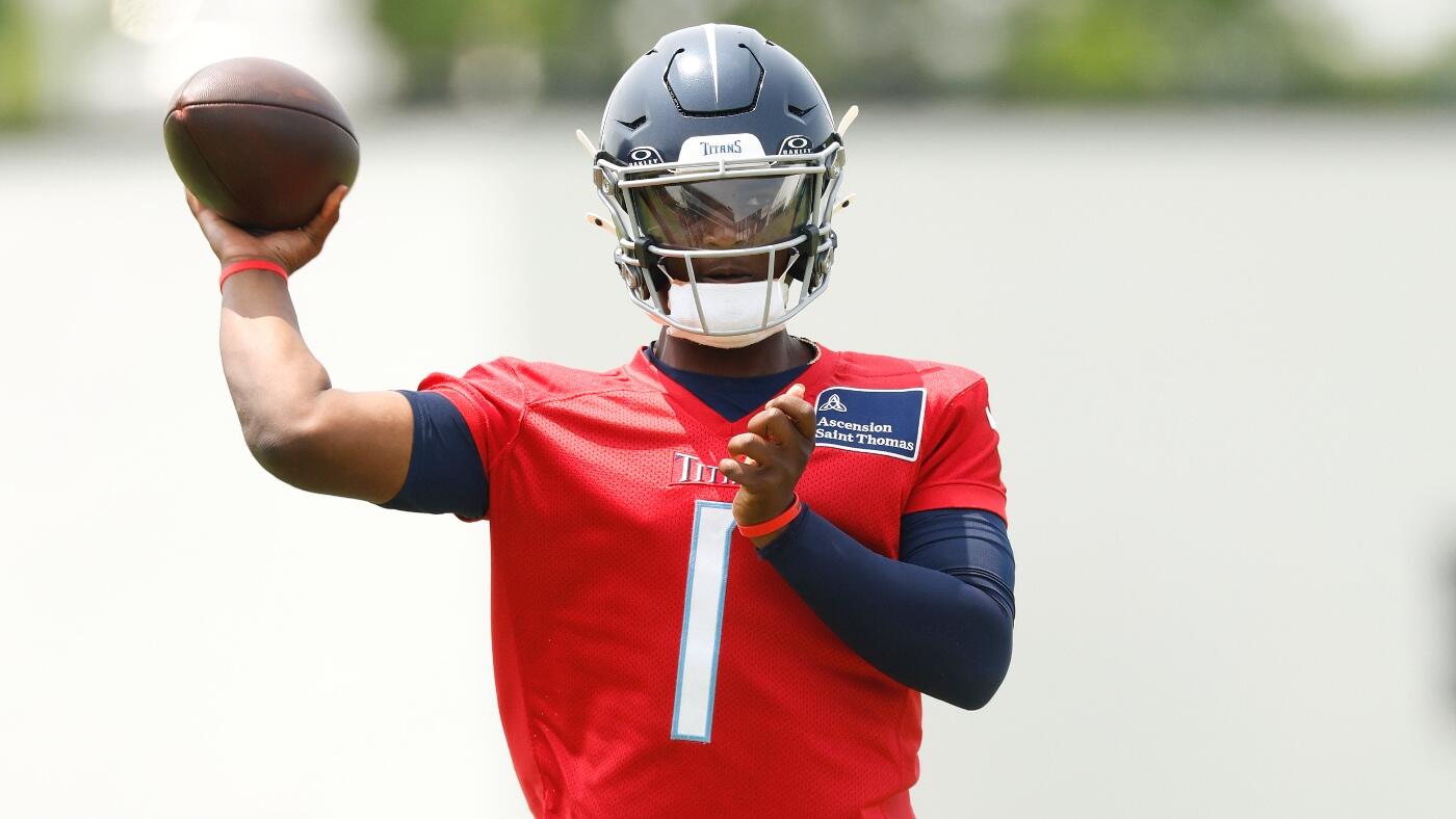 Titans rookie QB Cam Ward passes ‘smack talk’ test from Jeffery Simmons during Tennessee minicamp