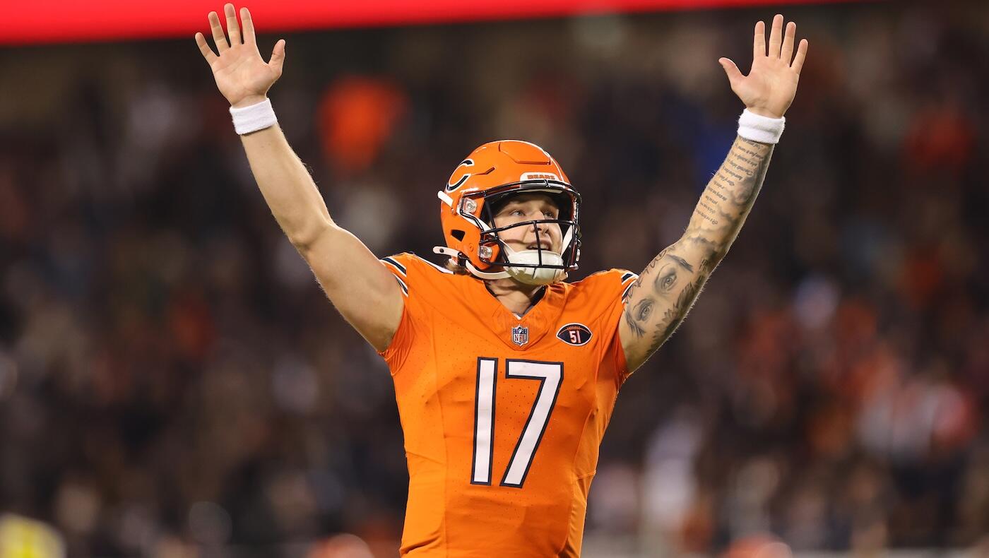 Quarterback Tyson Bagent gets emotional after making history with Bears in signing extension