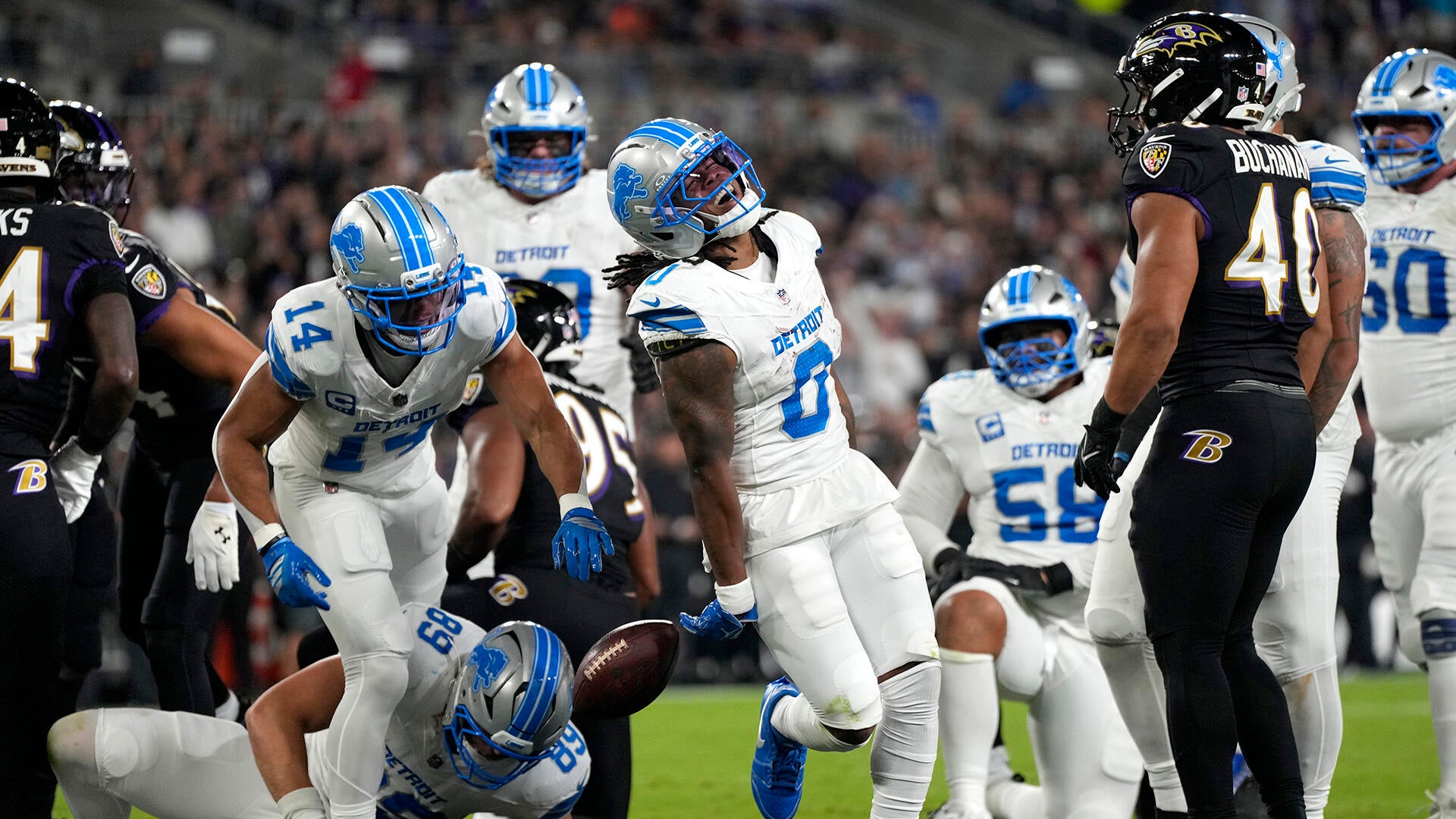 Lions run wild, swallow up Lamar Jackson and Ravens for 'Monday Night Football' victory - CBS Sports