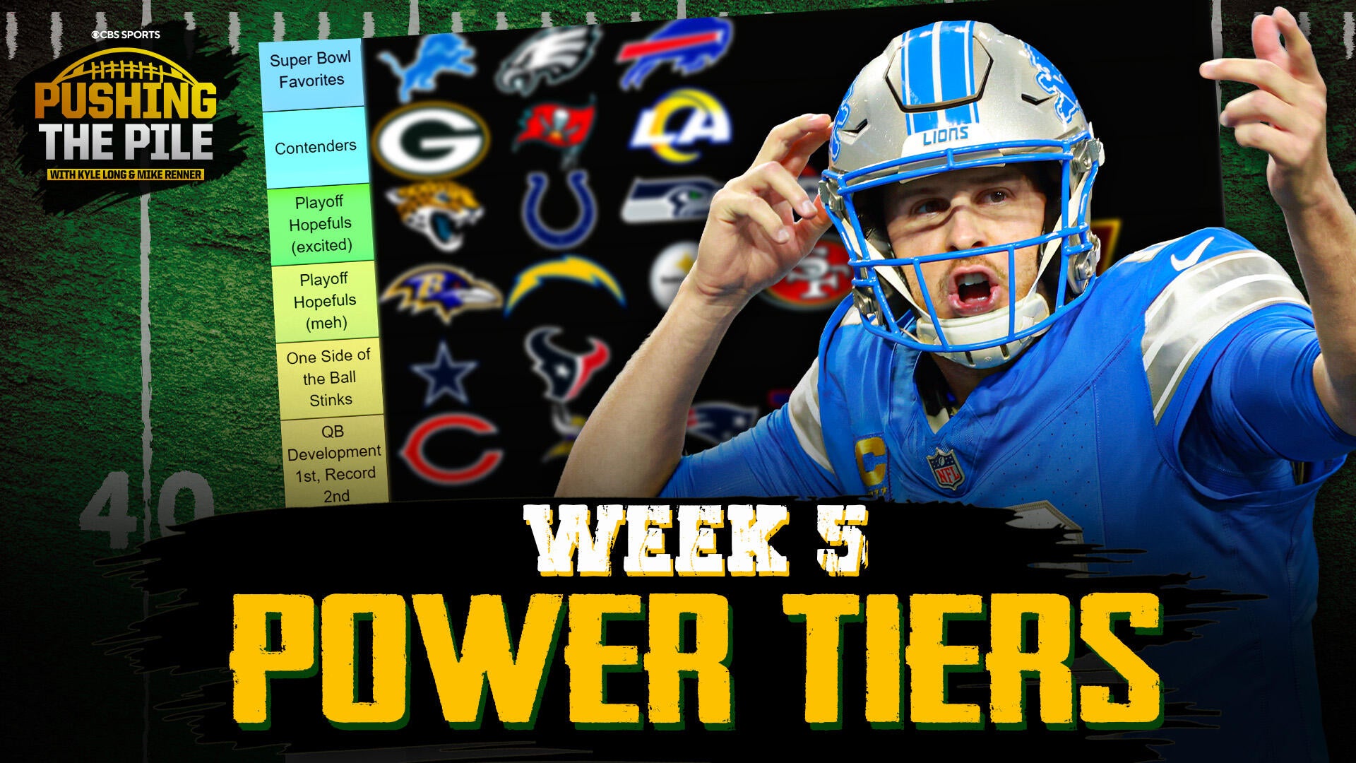 Pushing the Pile - Week 5 NFL Power Ranking Tiers: Ravens Plummet ...