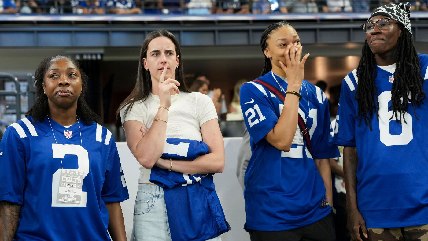 LOOK: Caitlin Clark, Fever honored by Colts ahead of big win over Raiders