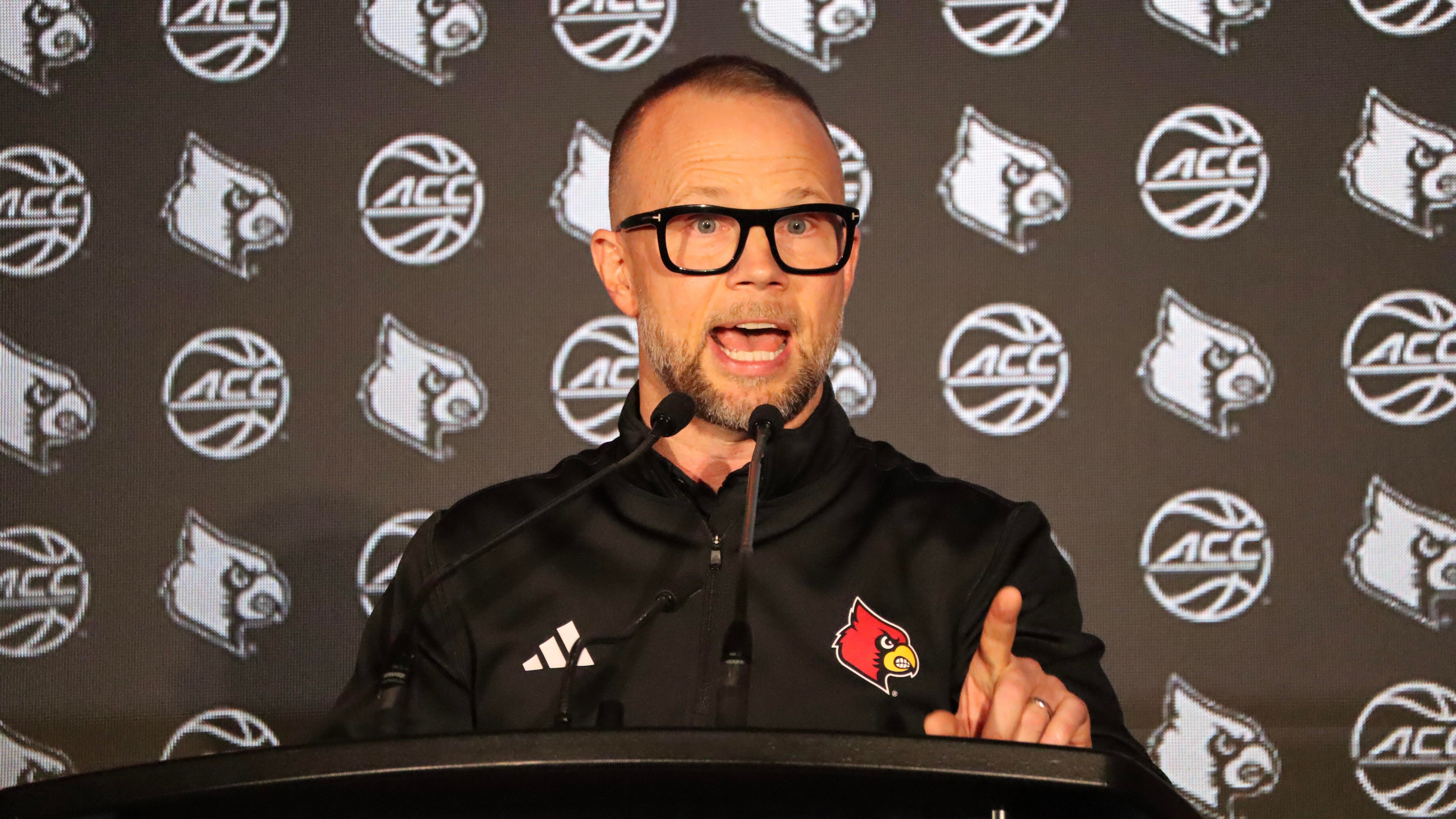 Louisville coach Pat Kelsey talks about the depth on his roster this ...