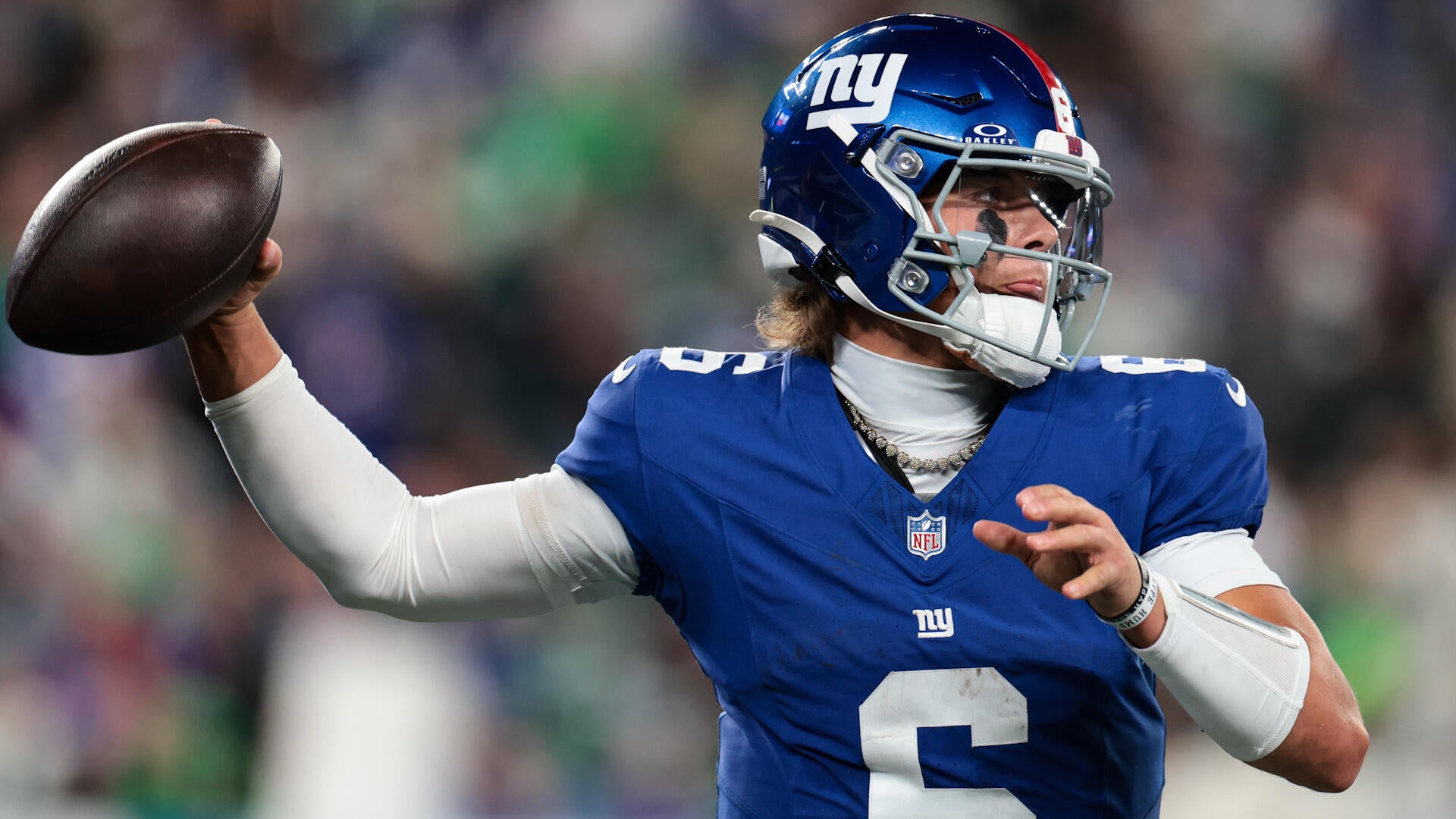 Jaxson Dart Leads Giants To Primetime Win Over Eagles Stream of