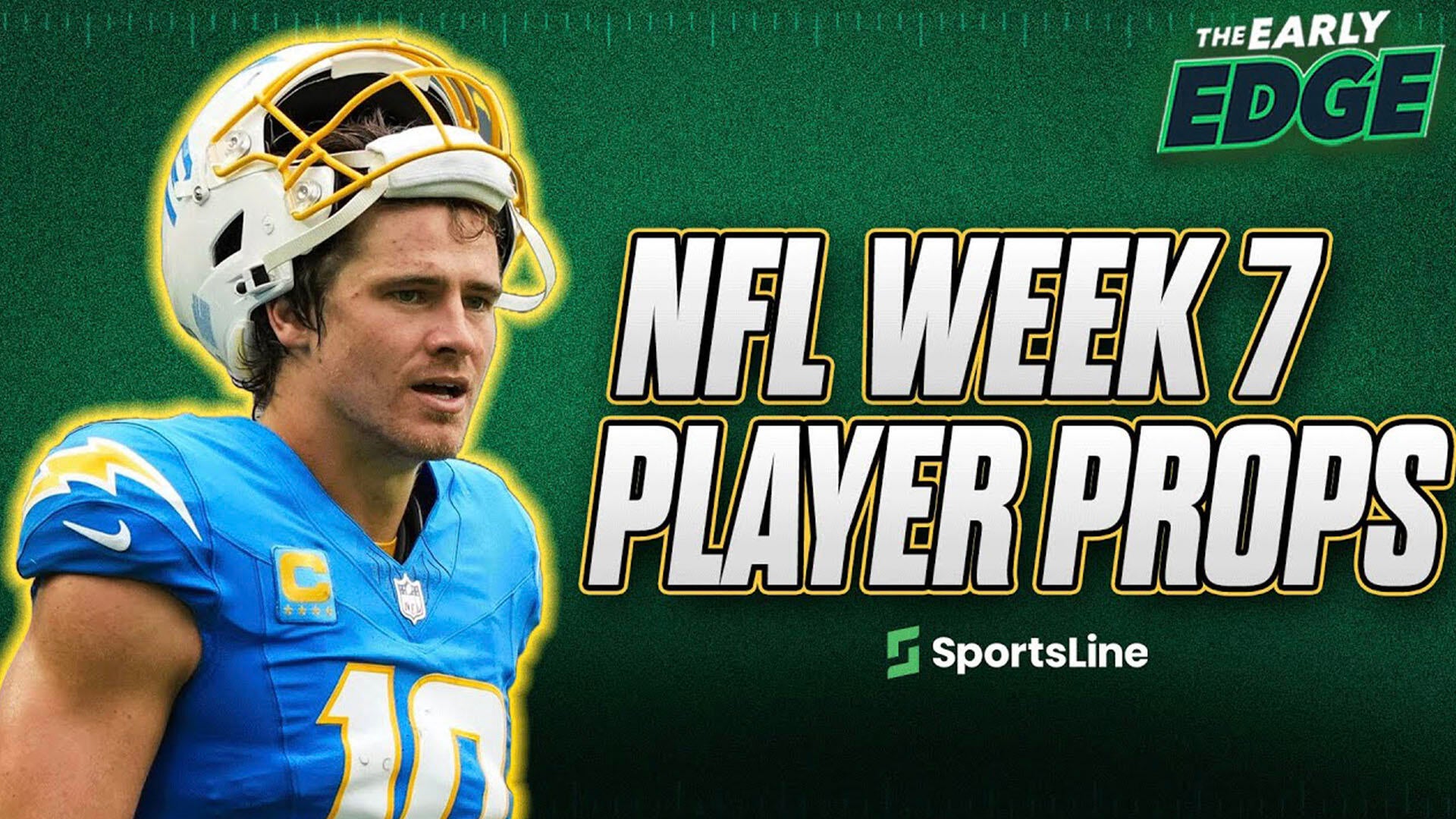 NFL Week 7 Player Props BETS & PICKS | The Early Edge Stream of ...