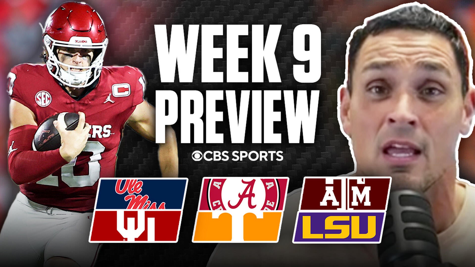 David Pollack Previews Week 9 of College Football Stream of General ...