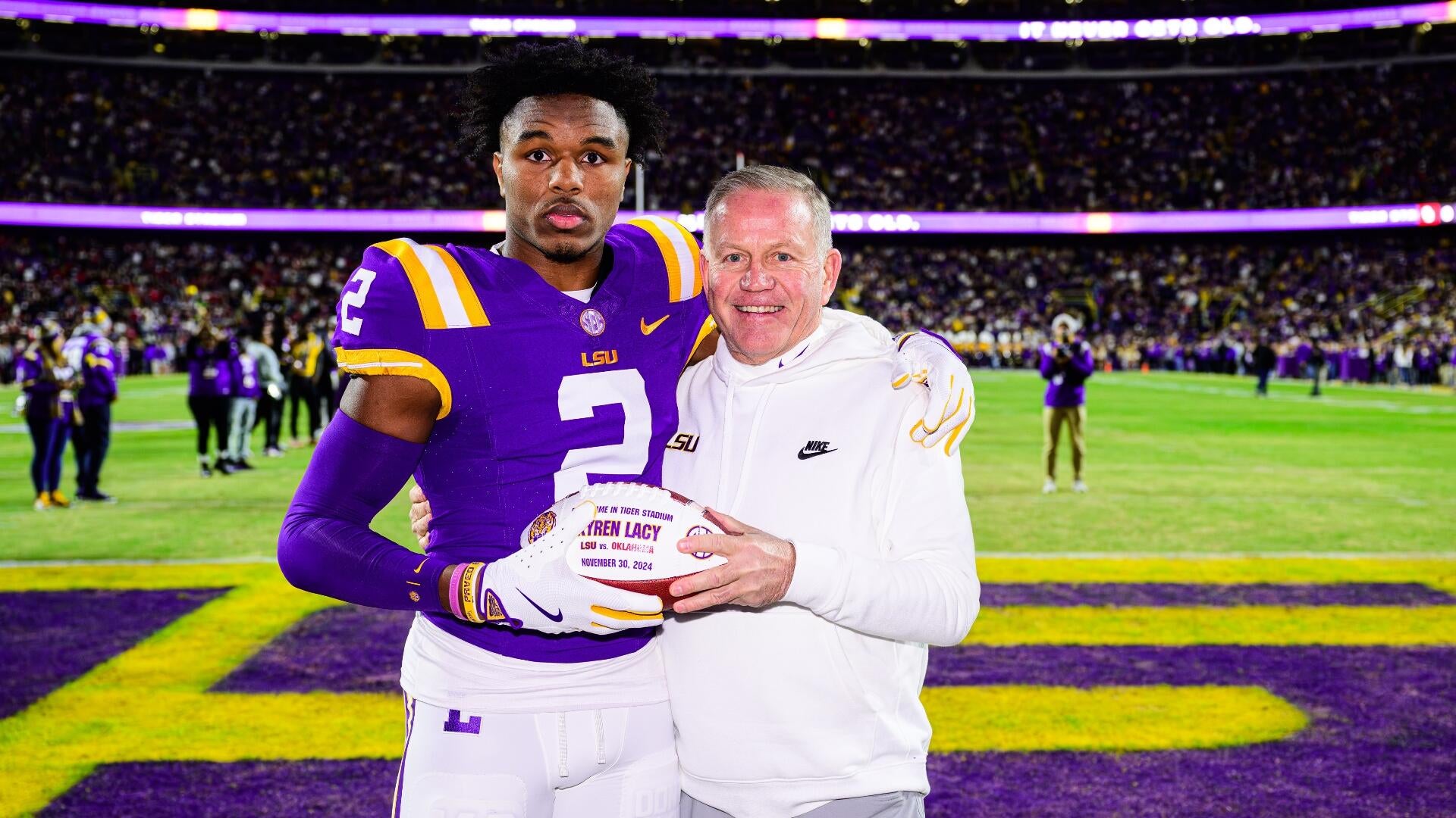 Kyren Lacy's dad rips Brian Kelly after LSU fires coach, praises interim  Frank Wilson - CBS Sports