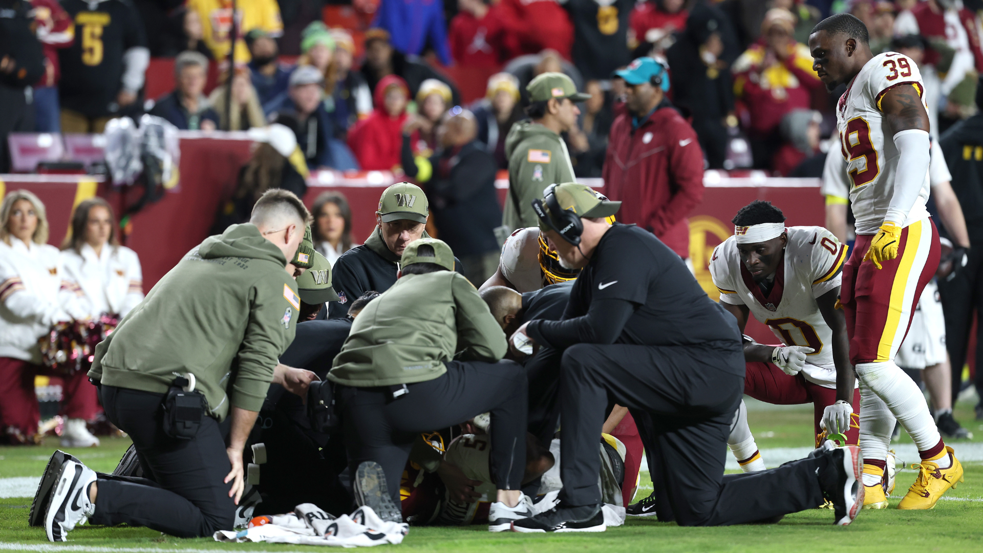 Commanders QB Jayden Daniels suffers gruesome elbow injury; did Dodgers win best World Series Game 7 ever?