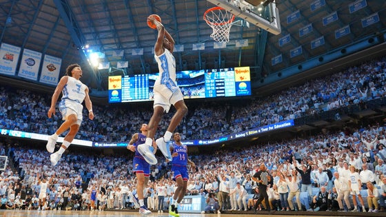 NCAA Basketball: Kansas at North Carolina