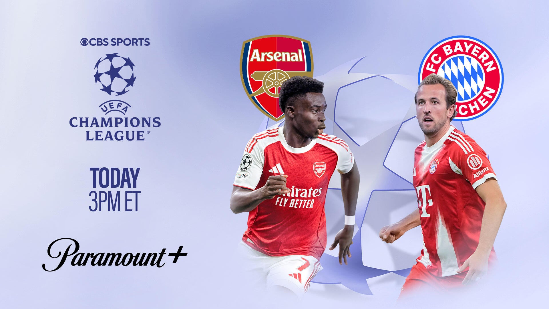 Footy Fix: Arsenal vs. Bayern Munich headline massive Champions League day on Paramount+ and across CBS Sports