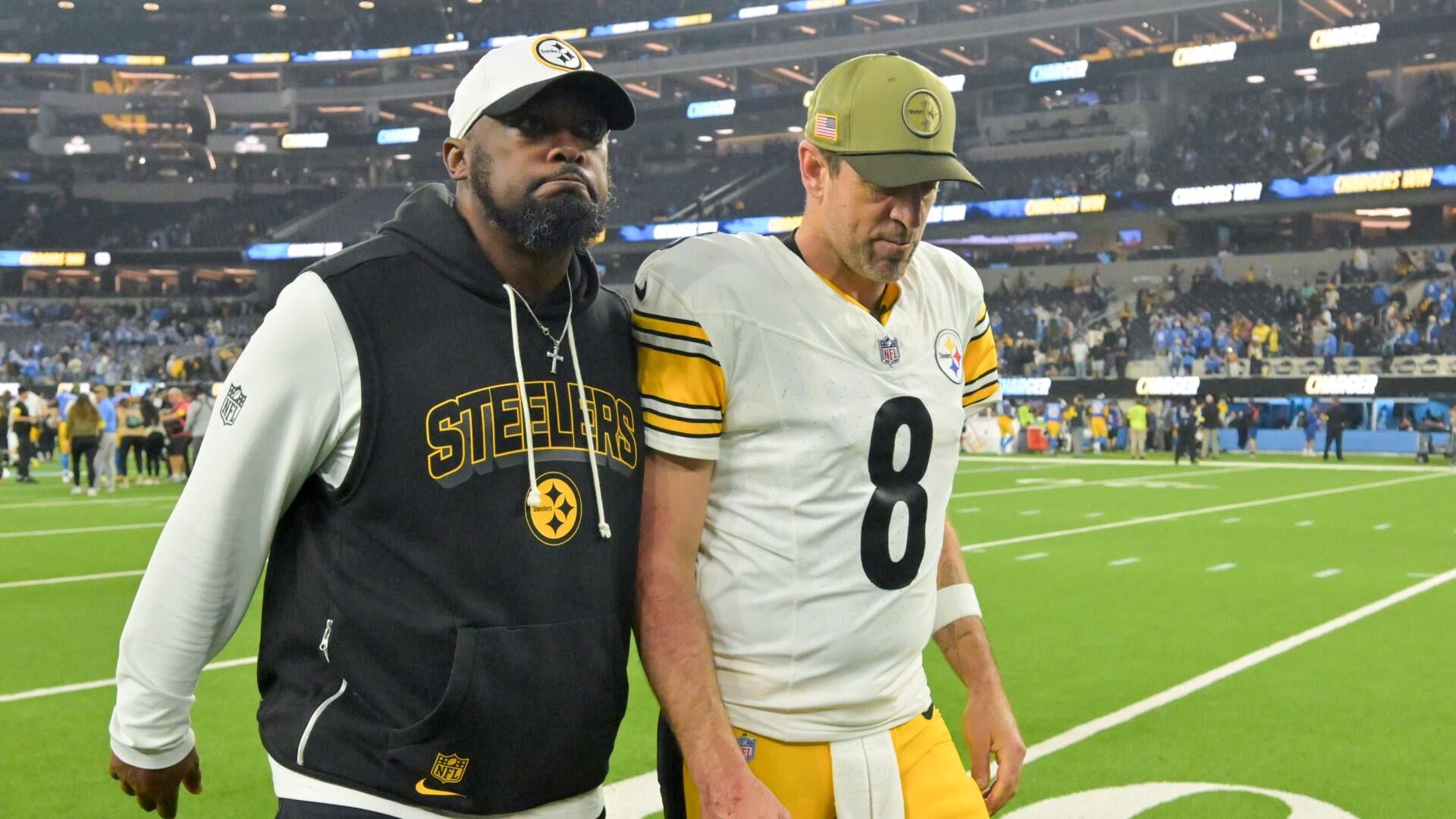 Steelers' Mike Tomlin on Aaron Rodgers being inactive vs. Bears: 'That's the prudent play for us to make'