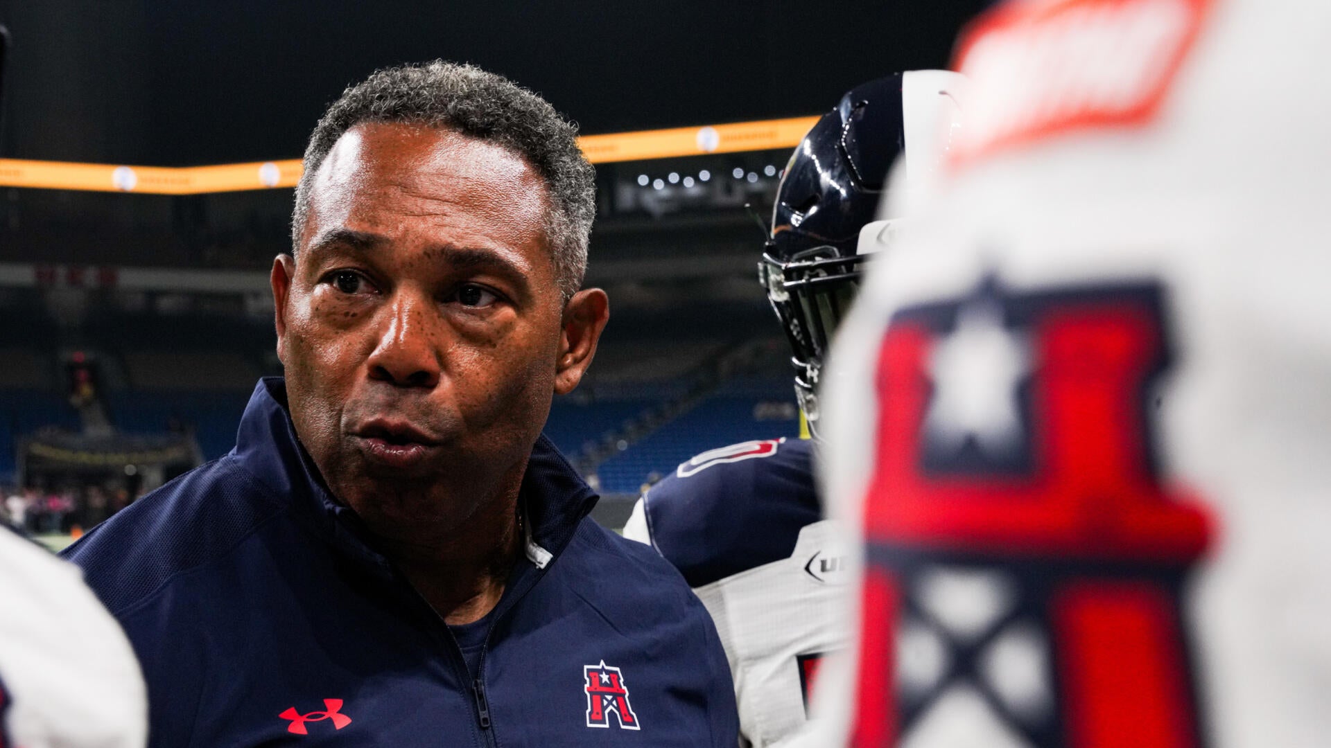 Arkansas coach struck player in locker room, bloodying his lip; school says they were 'joking around'