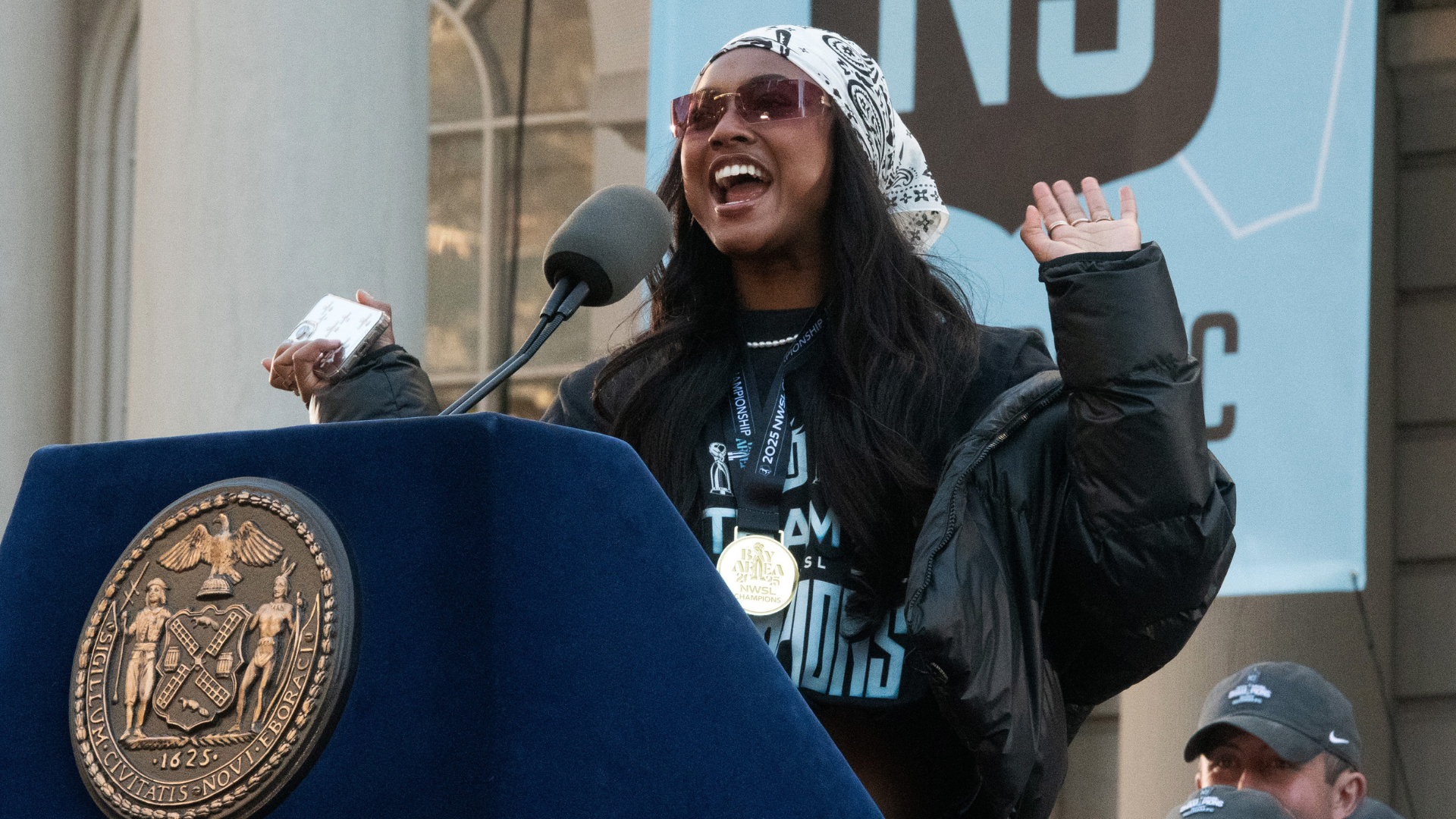 Gotham take NWSL Championship victory lap to New York City Hall, celebrate surprise title: 'Underdog my ass'
