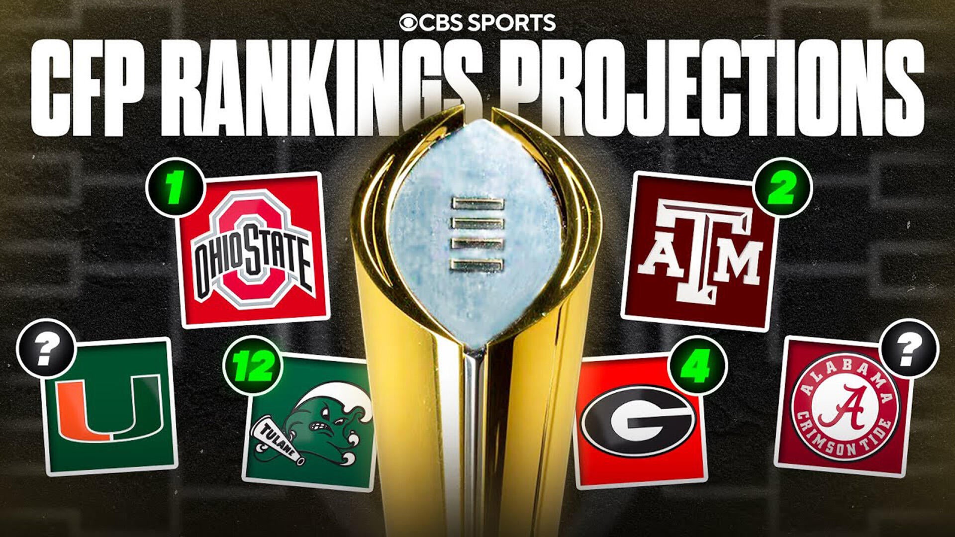 CFP Rankings Projections Ahead of 4th CFP Rankings Reveal Stream of ...