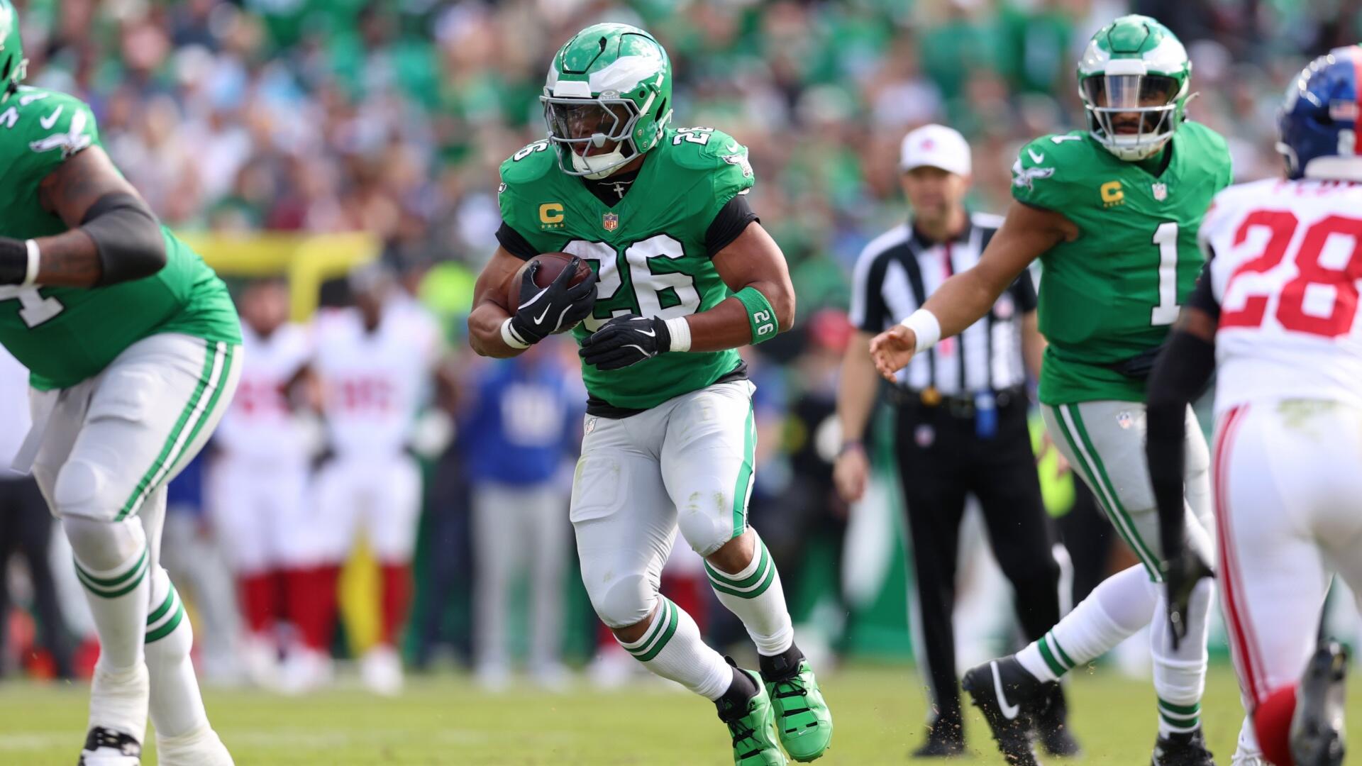 Eagles vs. Bears anytime touchdown scorer picks, odds, predictions: Back Saquon Barkley for NFL Black Friday