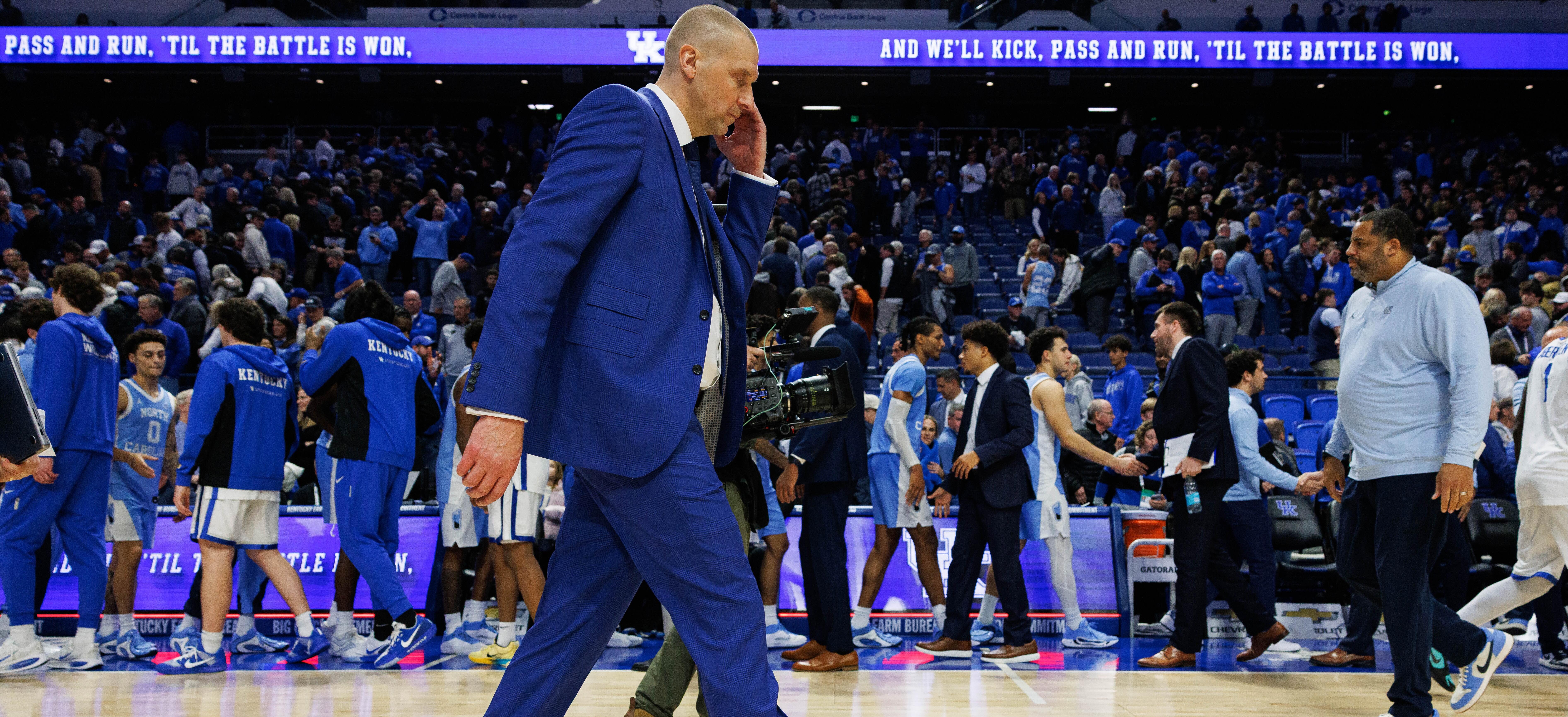 cbssports.com - David Cobb - Kentucky basketball hits early season crossroads as Mark Pope's honeymoon flames out in loss to North Carolina