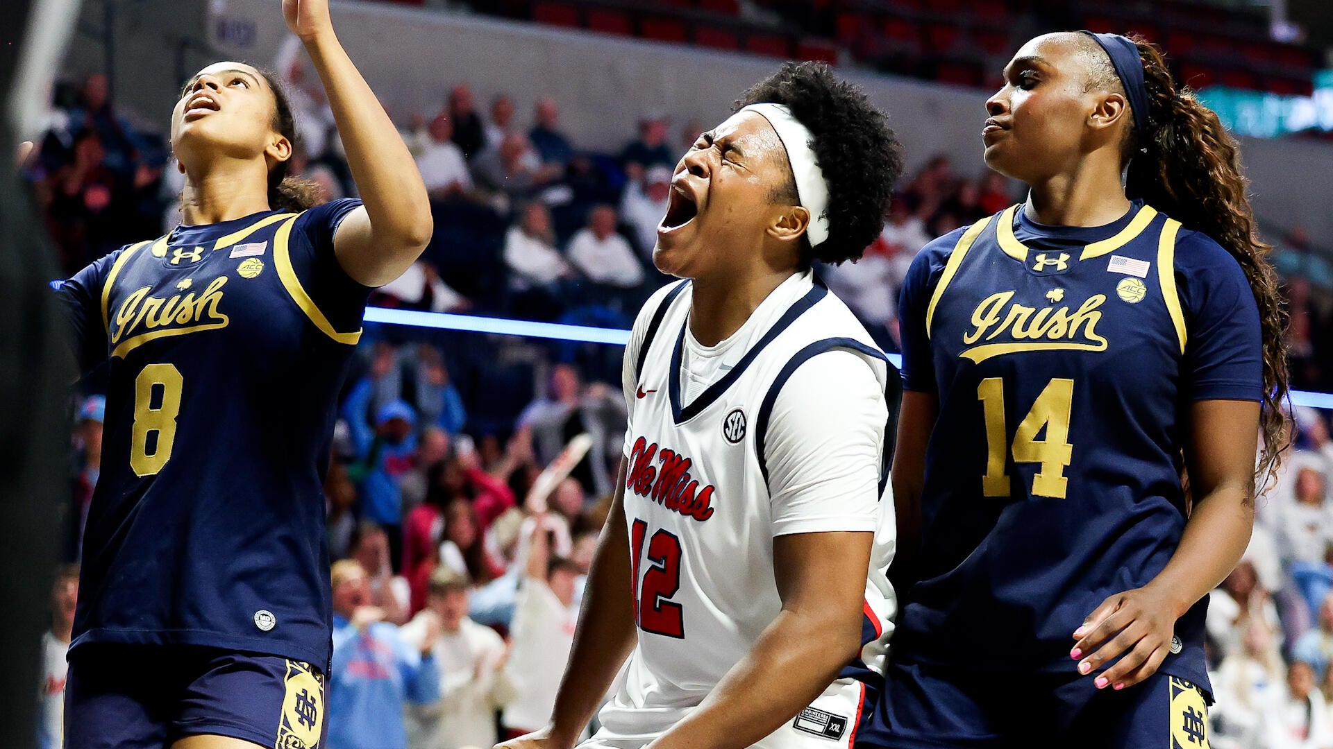 NCAAW Highlights: No. 18 Notre Dame at No. 13 Ole Miss (12/4)