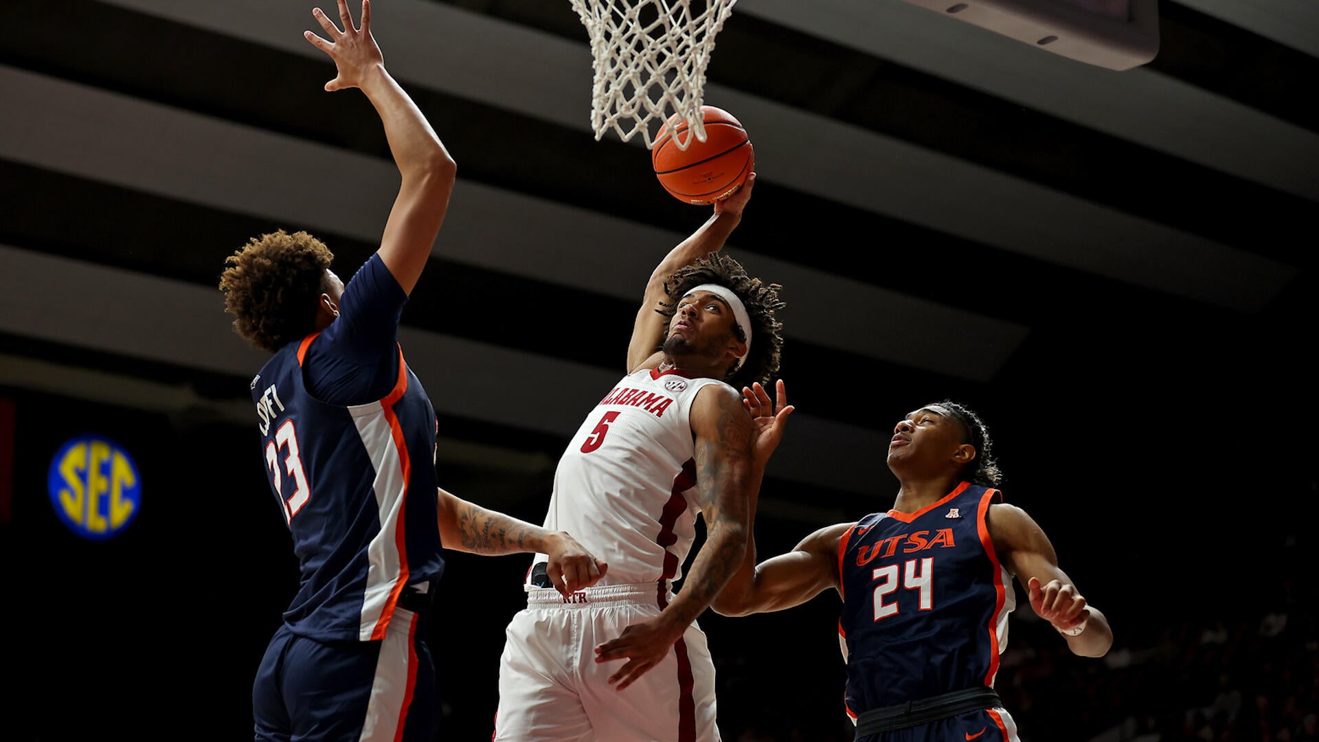 NCAAM Highlights: UTSA at No. 12 Alabama (12/7)