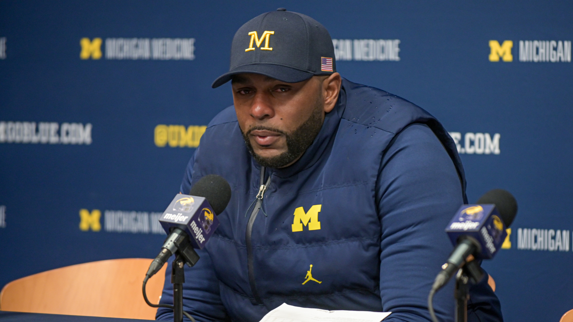 Ex-Michigan coach Sherrone Moore in custody hours after firing as police conduct assault investigation