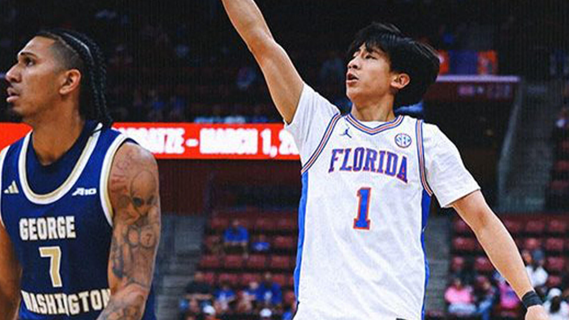 NCAAM: George Washington at No. 18 Florida (12/13)