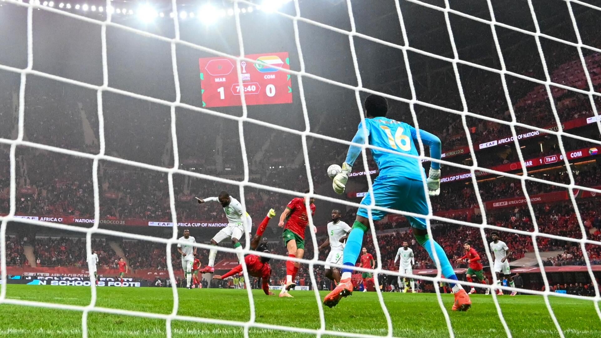 Ayoub El Kaabi scores incredible bicycle kick as Morocco win Africa Cup of Nations opener against Comoros