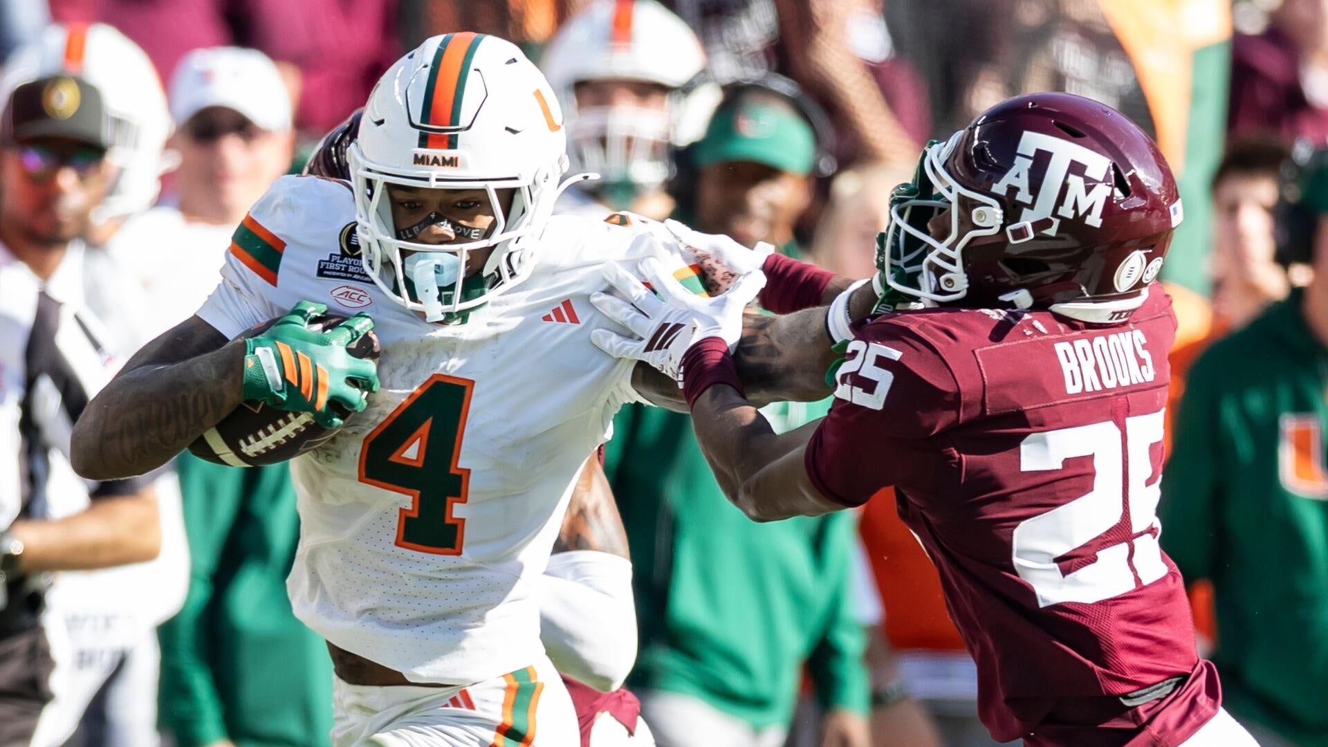 Mark Fletcher, offensive star of Miami CFP win over Texas A&amp;M will return in 2026, per report