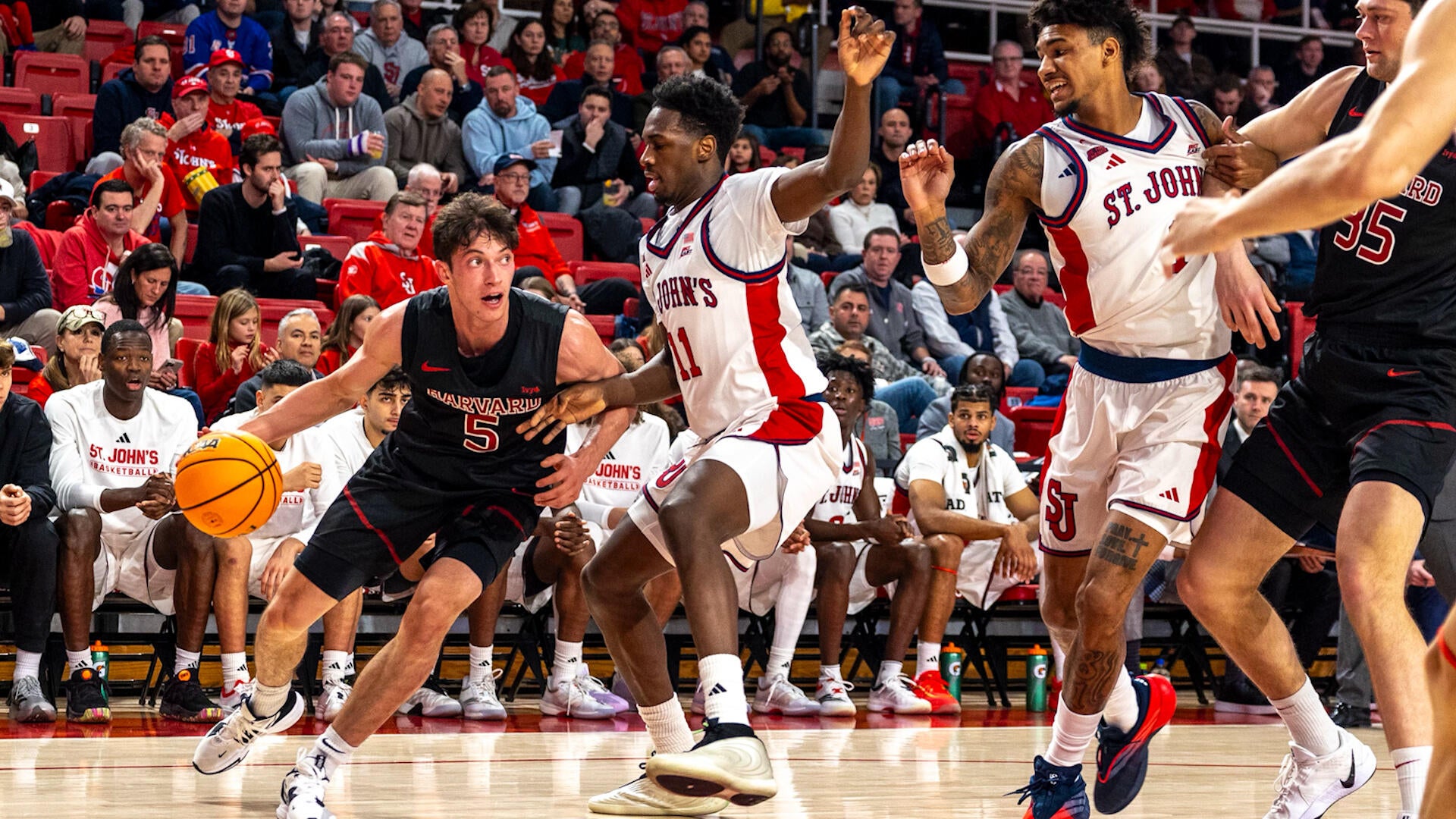 NCAAM Highlights: Harvard at St. John's (12/23)