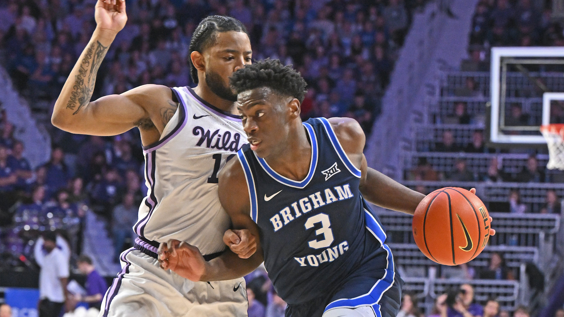 NCAAM Highlights: No. 10 BYU at Kansas ST (1/3)